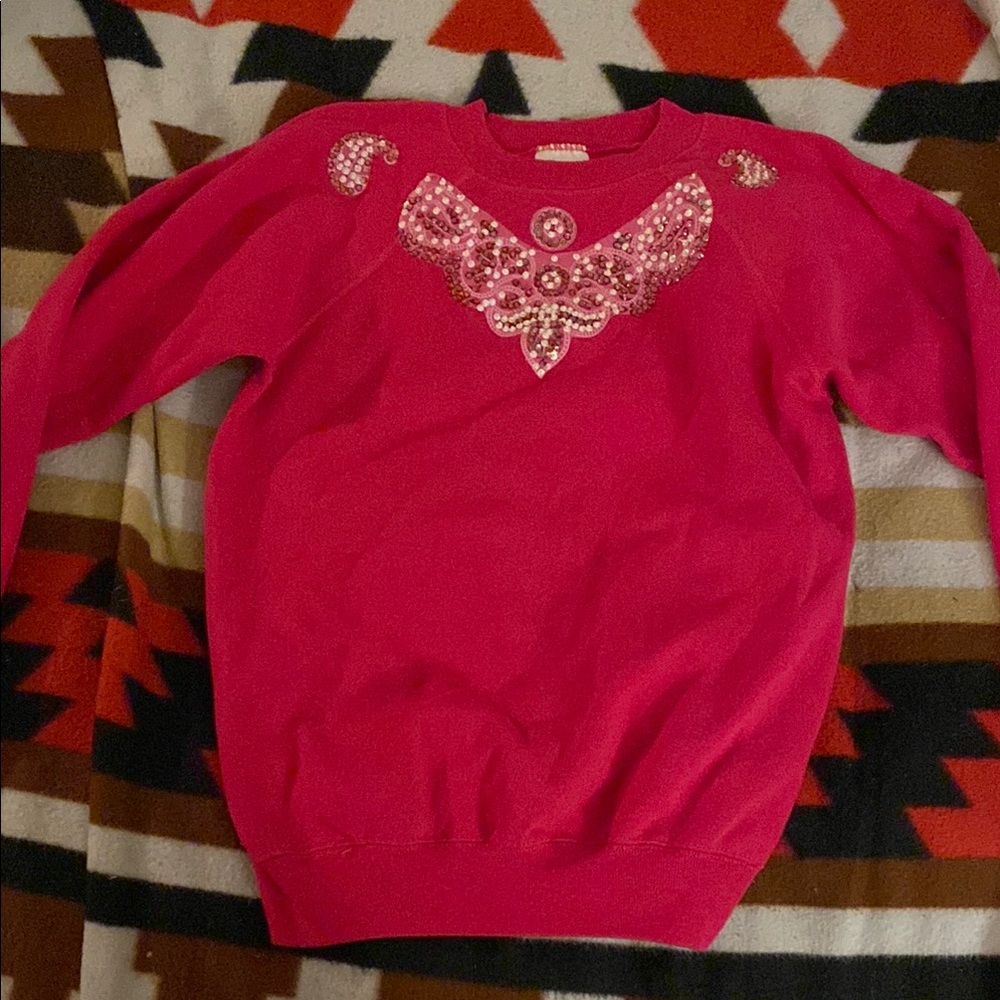 Embellished Pink Sweater